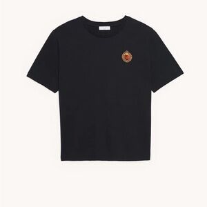 Sandro Crew Neck T-Shirt w/ patch on the chest size: L/LX